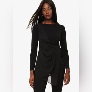 PHASE EIGHT Black Valo Tunic Top NWT